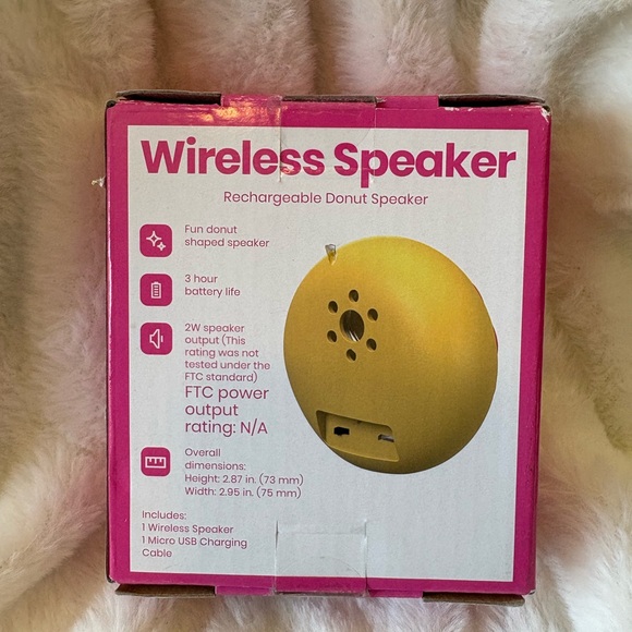 Pink Donut Wireless Speaker - Picture 2 of 2